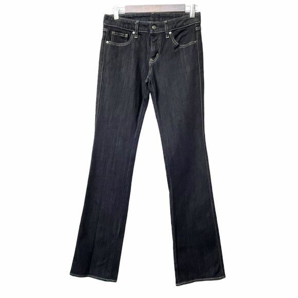 UJ Uniqlo Women Bootcut Mid-Rise Jeans Size 7 (25‎ x 34) Inseam 33" Stretch - Picture 1 of 12